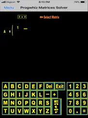 progwhiz matrices solver iPad Captures Décran 2