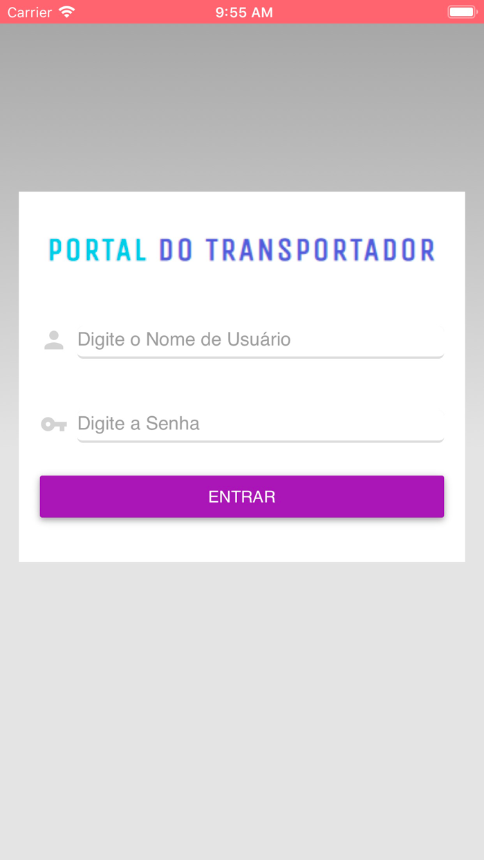 Portal do Transportador APP