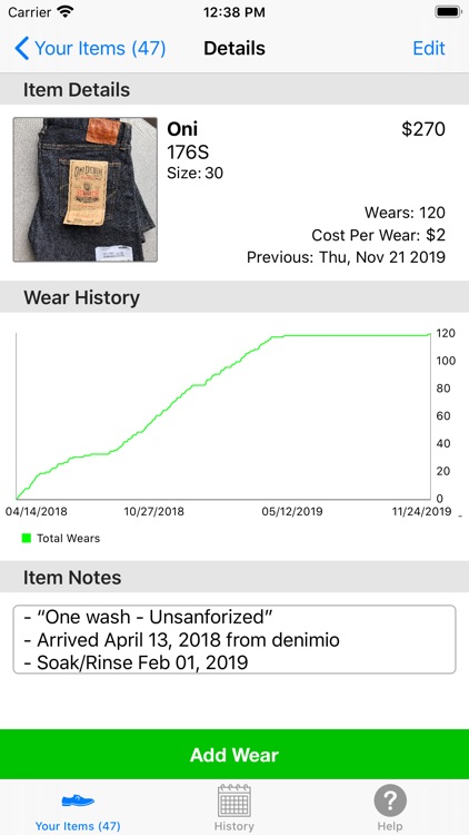 WearTracker - Clothing Tracker