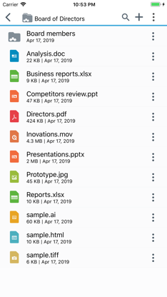 BlackBerry Workspaces screenshot 3
