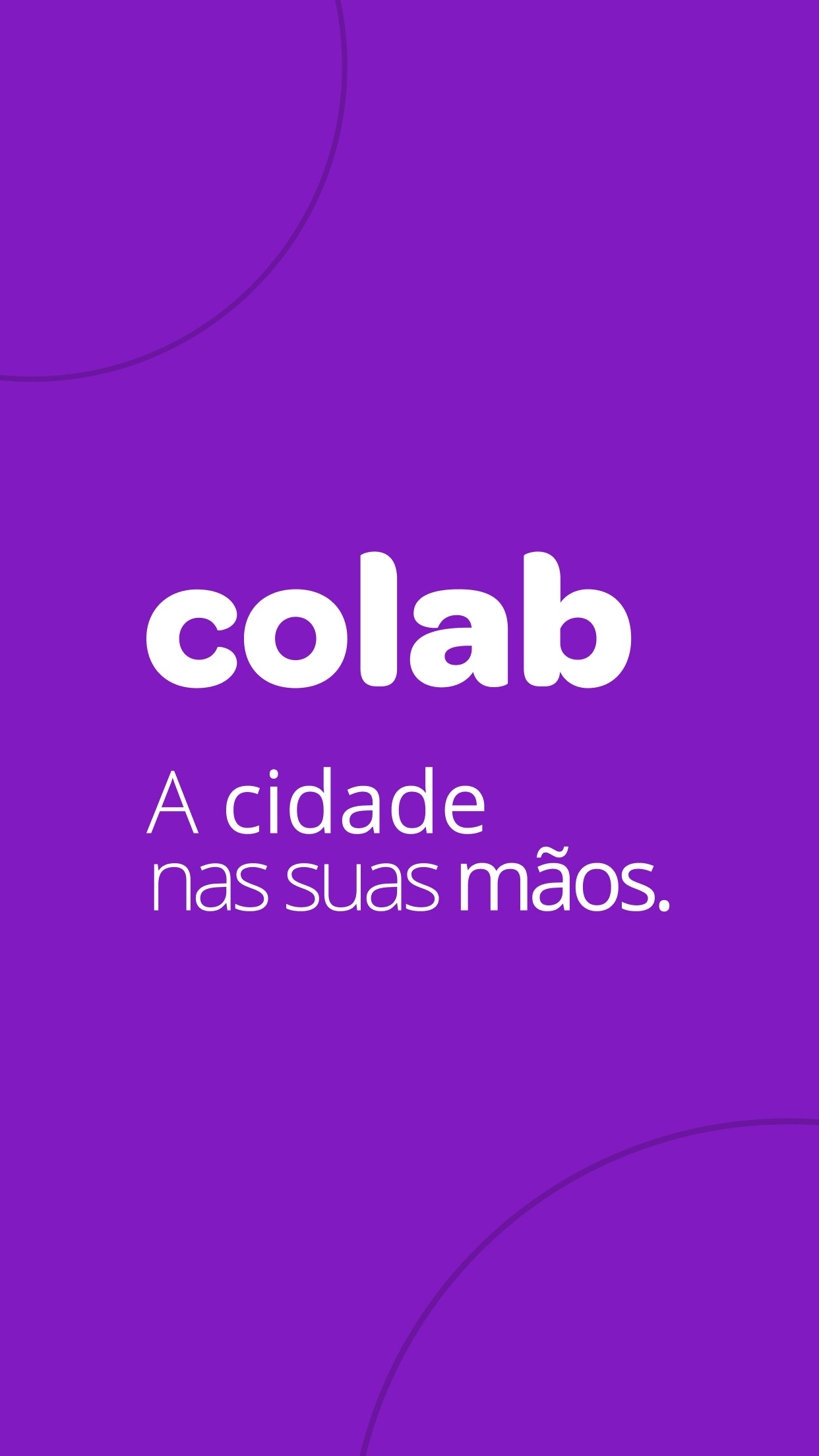 Screenshot do app Colab