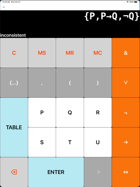 The Logic Calculator iPad screenshot 2 - Utilities app