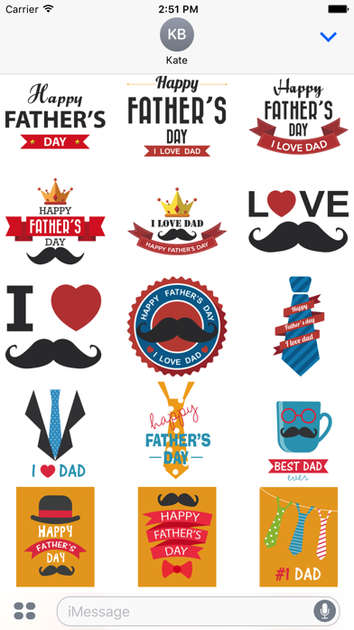 Father's Day Stickersのおすすめ画像1