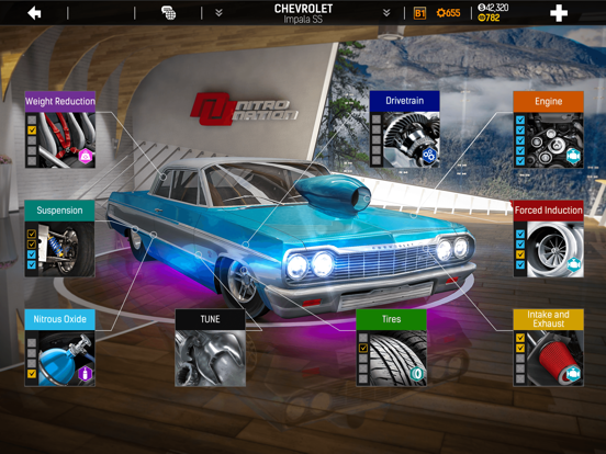 Nitro Nation: Drag Racing iPad app afbeelding 3