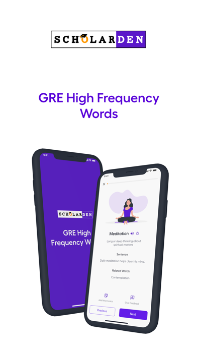 Scholar Den GRE Vocabulary Screenshot