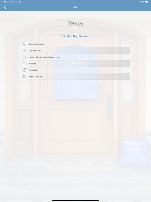Très Bon Dry Cleaners iPad screenshot 4 - Lifestyle app