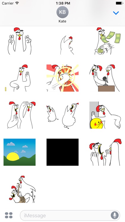 Chicken Bro 6 Sticker Pack