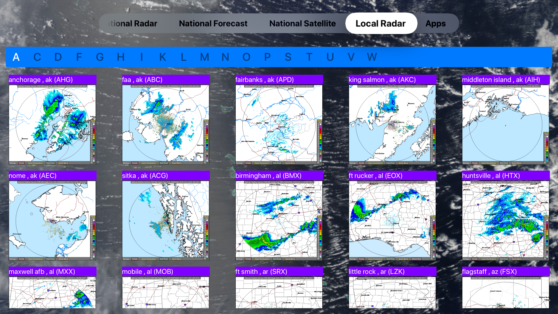 US NOAA Radars 3D Lite