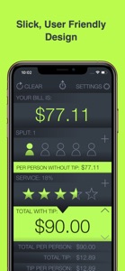 Tip Calculator % Tap Tip screenshot #7 for iPhone