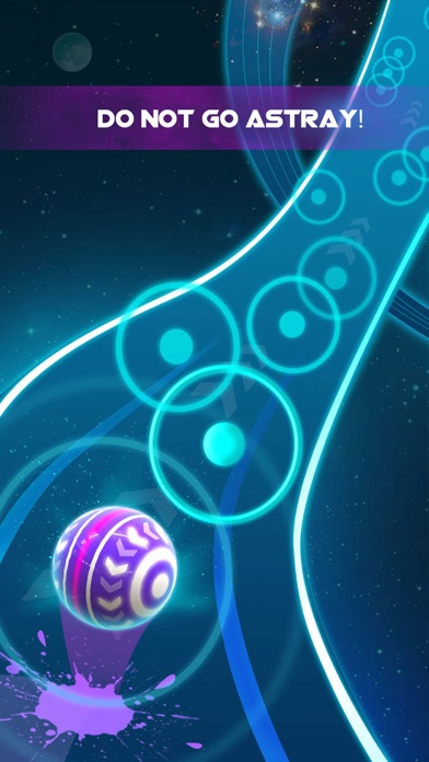 Dancing Neon Ball: Rush Road Screenshot