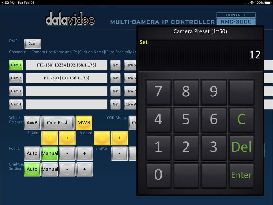 #2. RMC-300C (iOS) 由: DATAVIDEO TECHNOLOGIES CO., LTD.