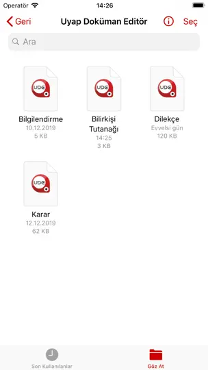 Uyap Doküman Editör iPhone Ekran Görüntüsü 2