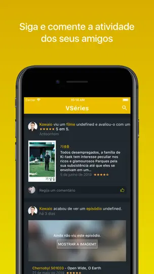 Capture d'écran de VSéries sur iPhone 4