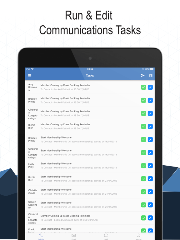 Staff App for GymMaster iPad screenshot