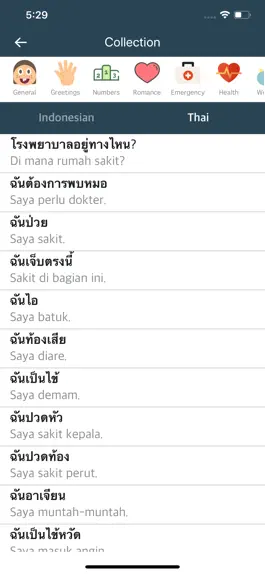 Game screenshot Indonesian-Thai Dictionary apk