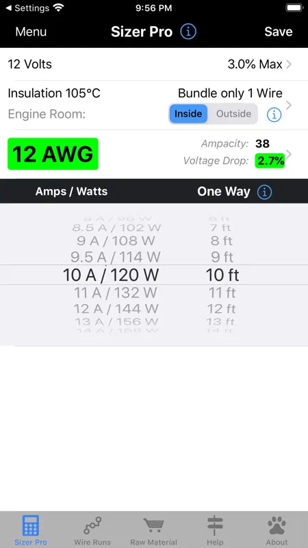 DC Wire Sizer screenshot 2 of 10