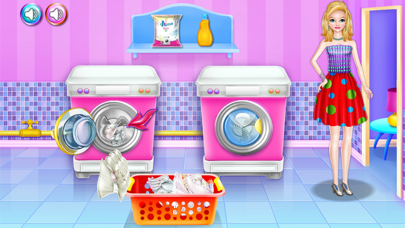 Olivias washing laundry game Screenshot