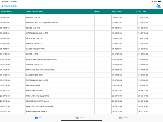 BHT Mumbai Prescription Diary iPad screenshot
