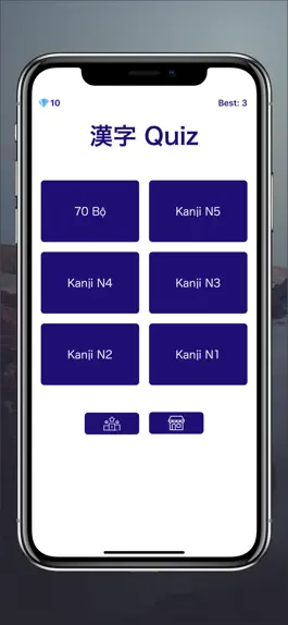 Game screenshot Kanji Quiz - Đố vui Hán Tự mod apk