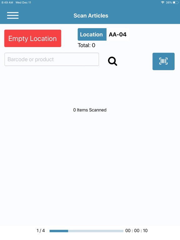 Countit inventory iPad screenshot