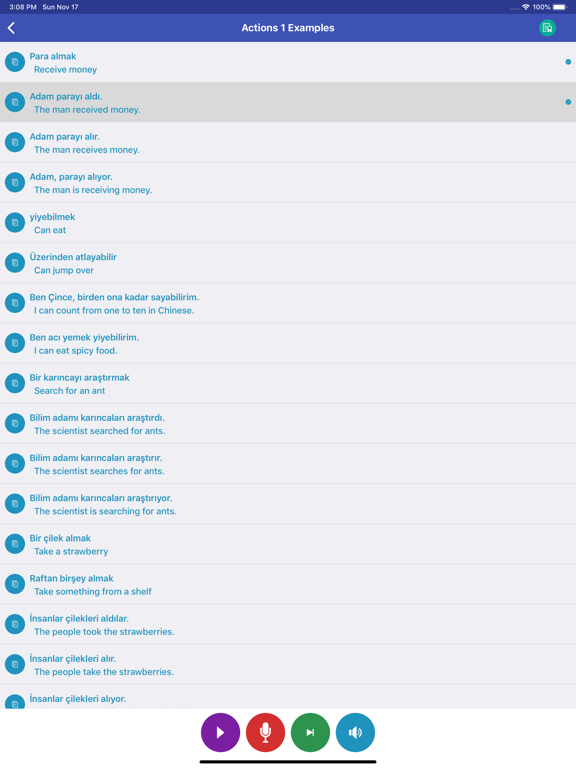 Learn Turkish Daily iPad screenshot 4 - Education app