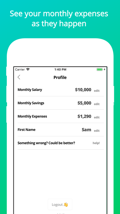 Pinch: Know your spending screenshot