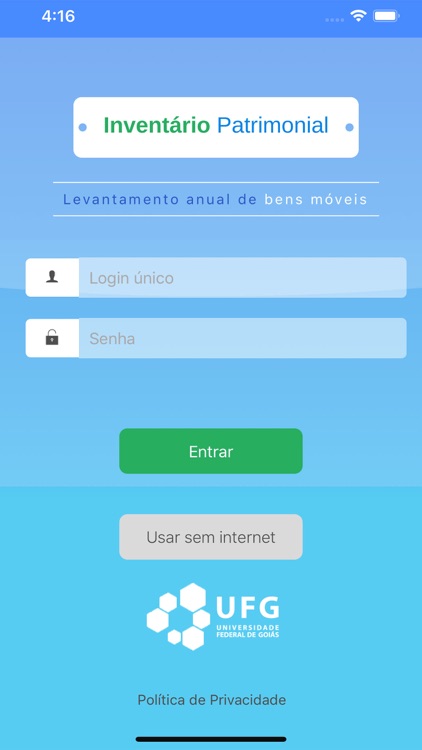 Inventário Patrimonial - UFG