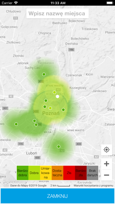 Monitoring Powietrza Poznań screenshot 2