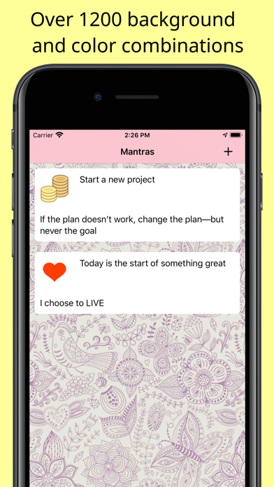 Personal Mantra iPhone screenshot 7 - Lifestyle app