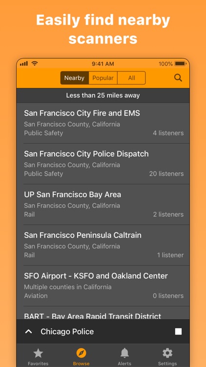 Scanner Radio: Police & Fire