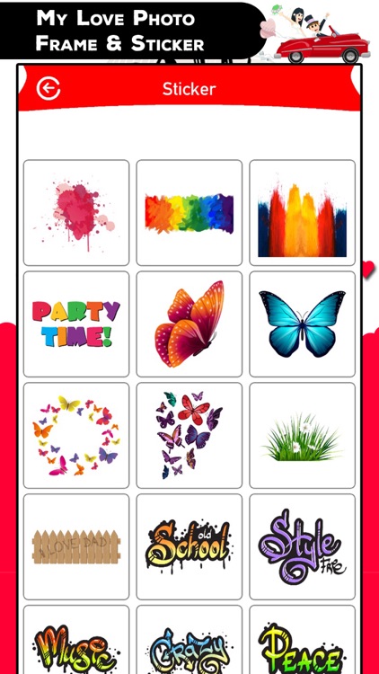 My Love Photo Frame - Sticker