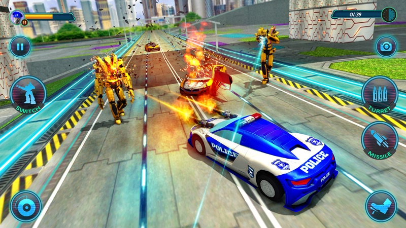 Cops Robot Battle screenshot 2