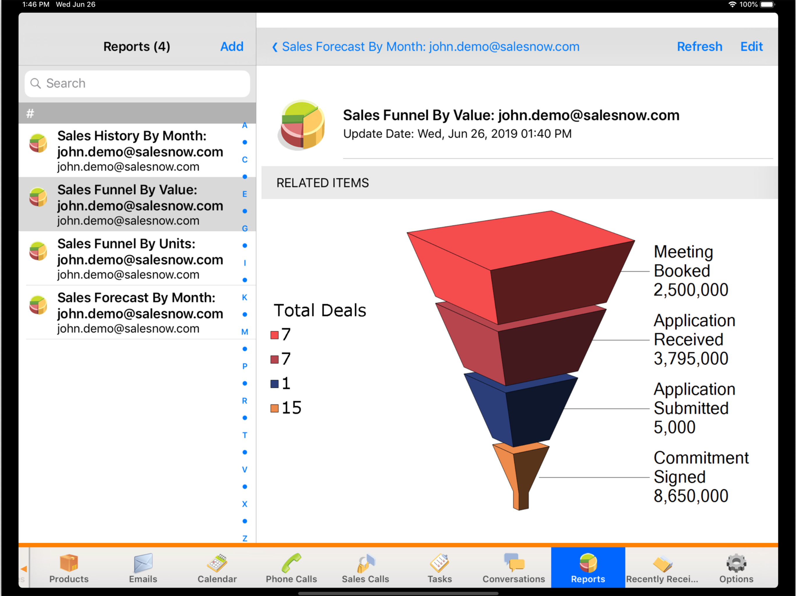 SalesNOW Mobile CRM screenshot 5