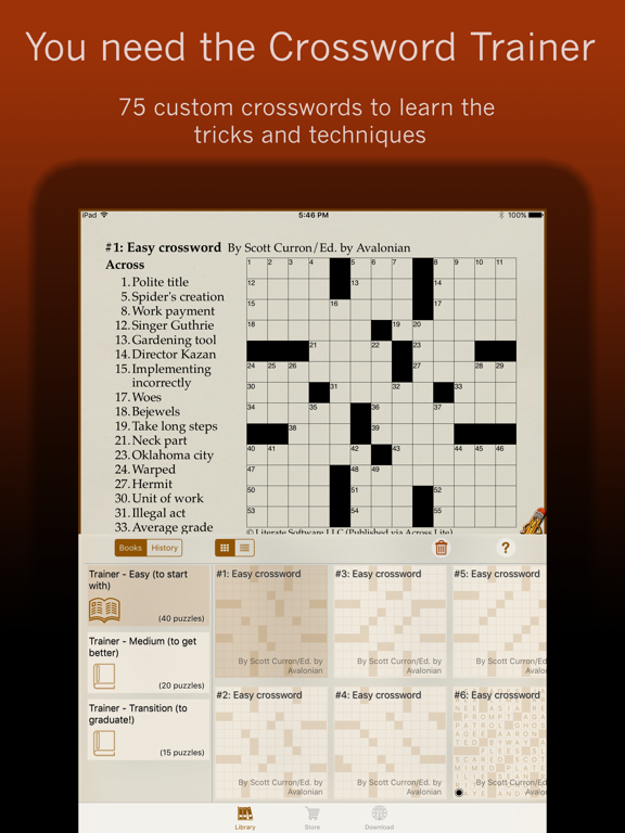 Screenshot #5 pour Across Crossword Trainer