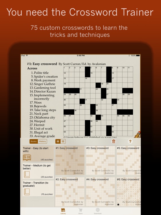 Across Crossword Trainer