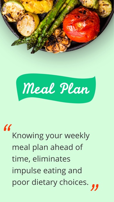Meal Planner: mealplan recipes Screenshot