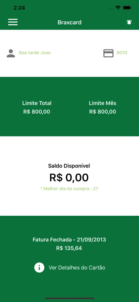 Cartão Braxcard
