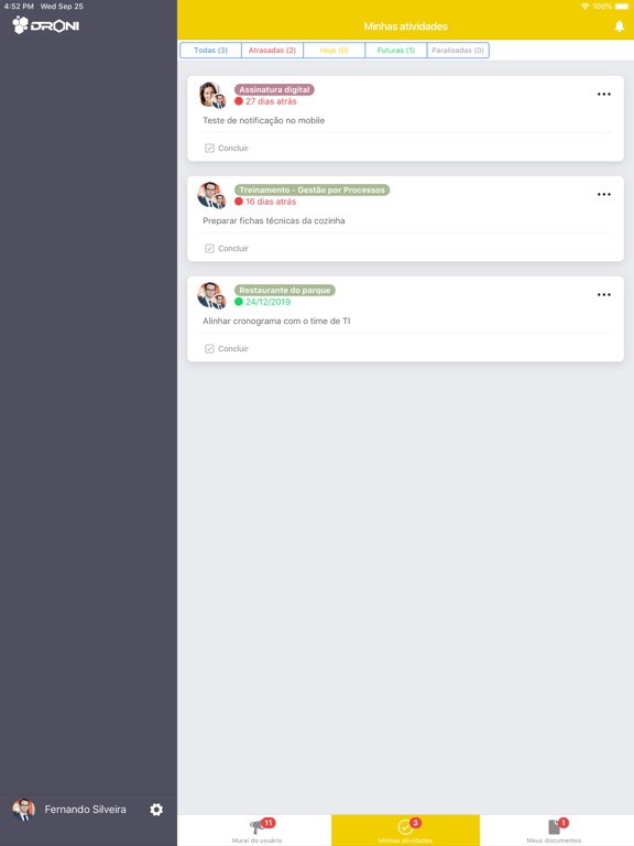 Screenshot #5 pour DRONI - Gestão de Projetos