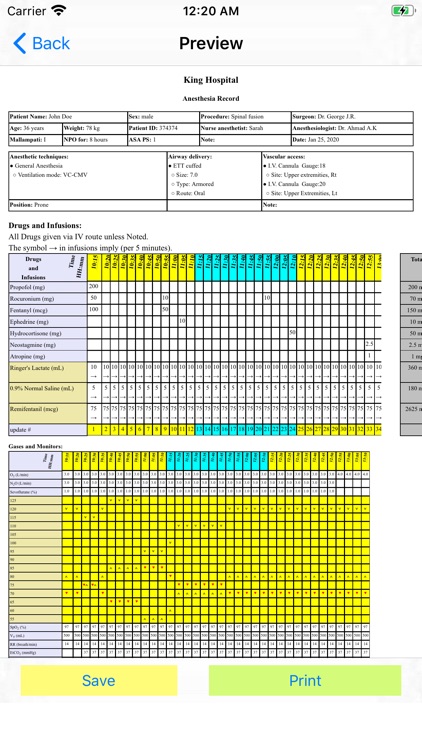 Anesthesia Record screenshot-4