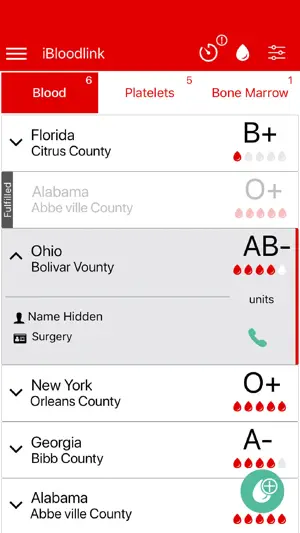 iBloodlink screenshot 2