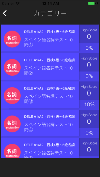 DELE・スペイン語検定初級対策アプリのおすすめ画像3