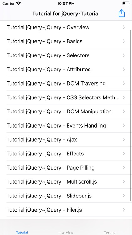 Tutorial for jQuery