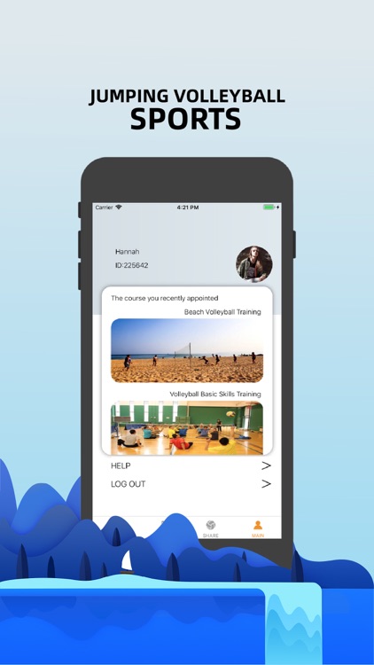 Jumping Volleyball sports