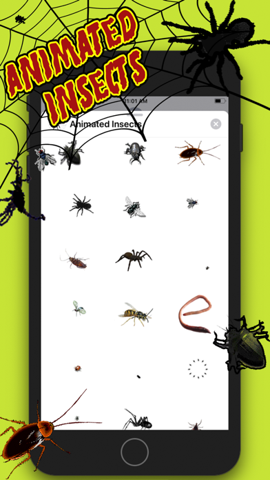 Screenshot #1 pour Animated Insects Sticker App