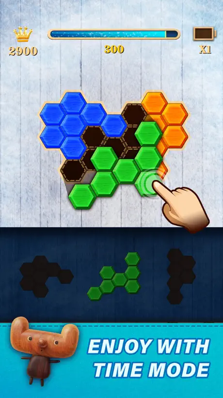 Block Hexa Puzzle: Wooden Game