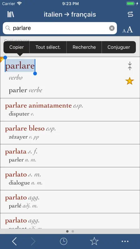 Ultralingua français-italien screenshot 1 of 3