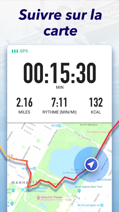 Screenshot #2 pour Leap: carte et appli de course