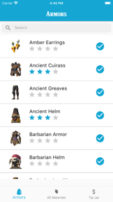 TOTK/BOTW Armor Tracker screenshot