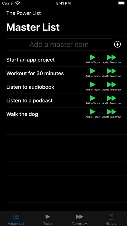 The Power List To Do