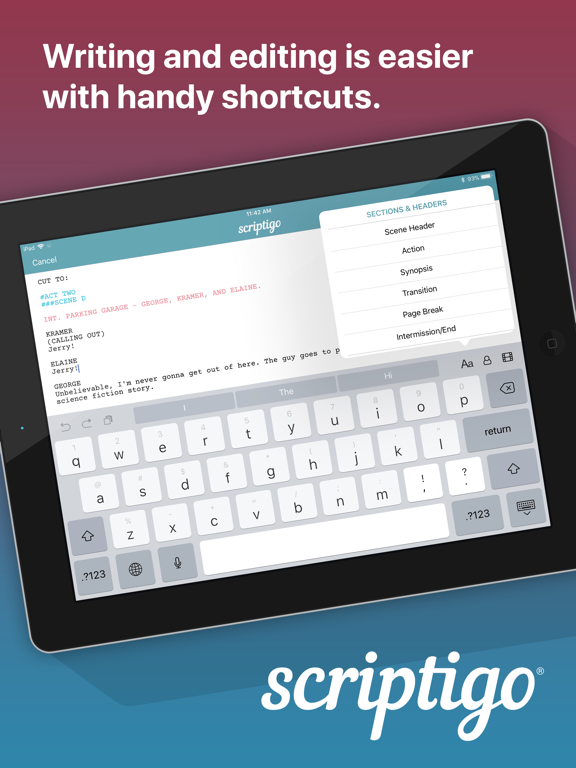 Screenshot #6 pour Scriptigo: Scripts On-the-Go